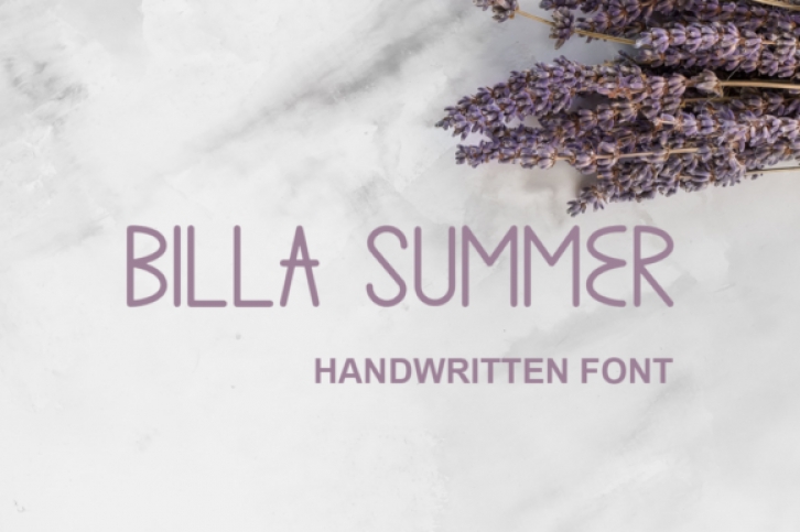 Billa Summer Font Download