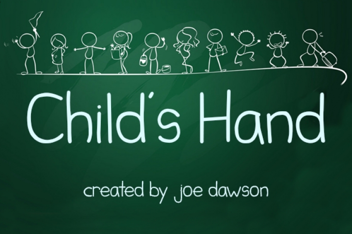 Child's Hand Font Download