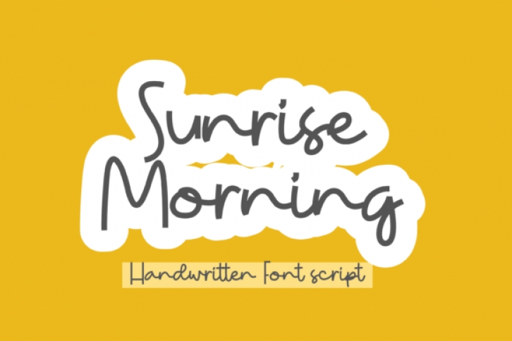 Sunrise Morning Font Download