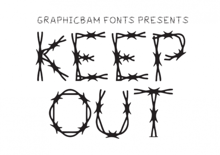 Keep out Font Download