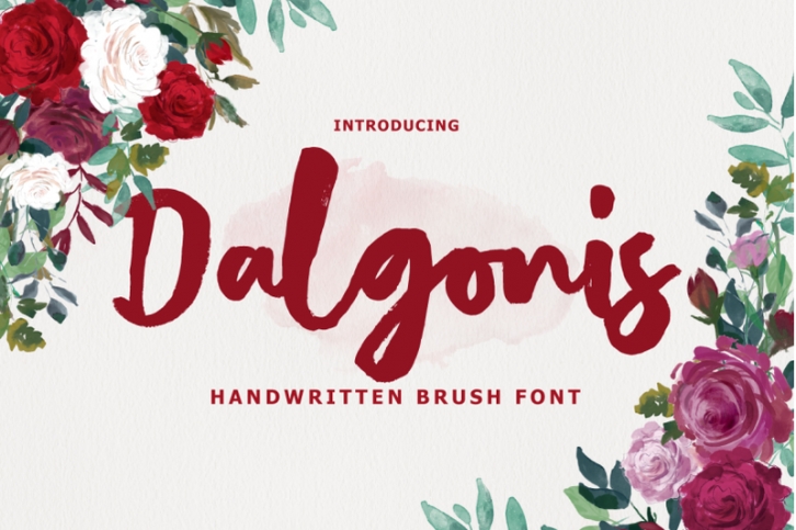 Dalgonis Brush Font Download