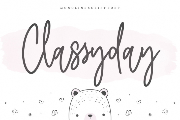Classyday Monoline Script Font Font Download