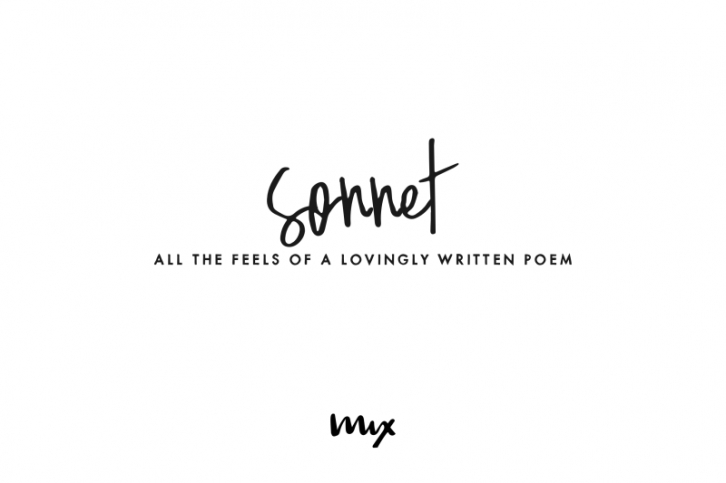 Sonnet - A Handwritten Script Font Download