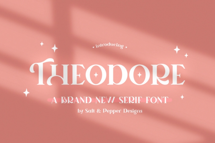 Theodore Serif Font (Serif Fonts, Craft Fonts, Logo Fonts) Font Download