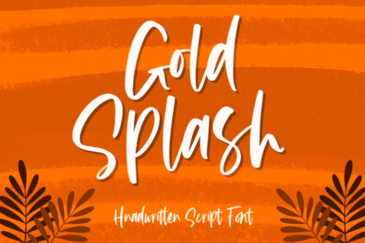 Gold Splash Font Font Download