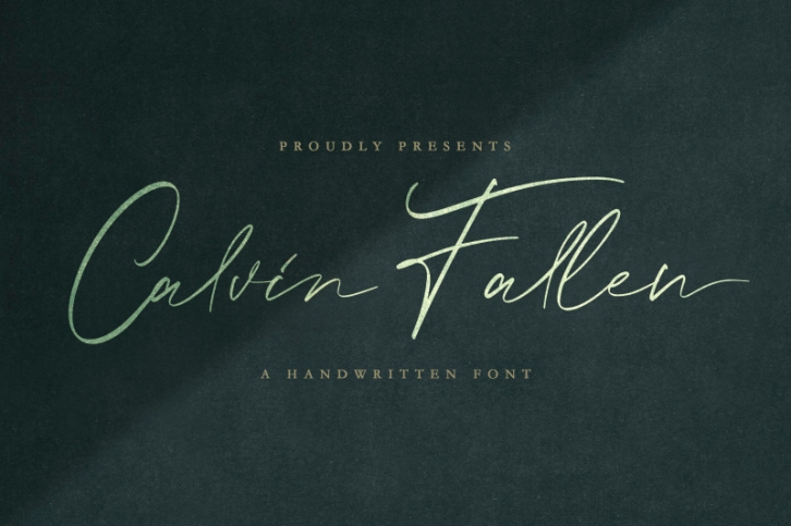 Calvin Fallen - Handwritten Signature Script Font Font Download