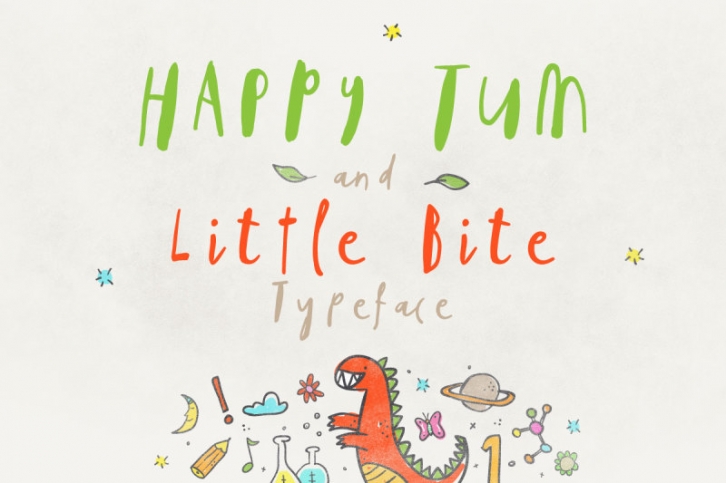 Happy Tum & Little Bite Font Font Download