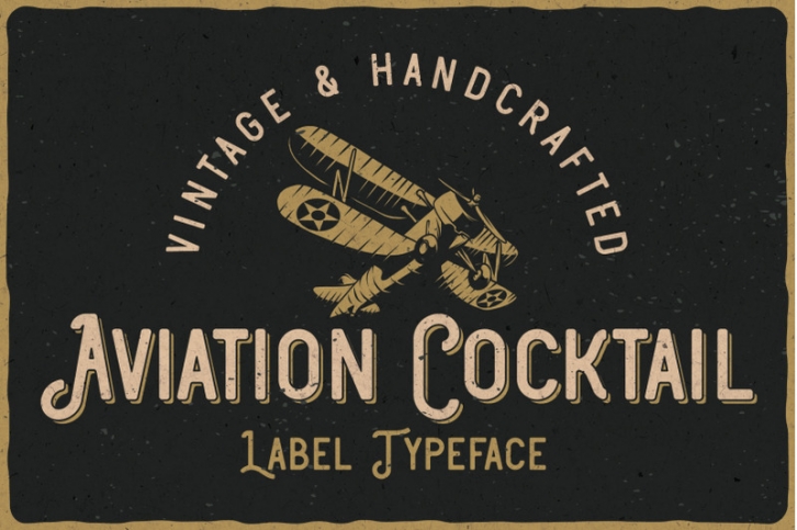 Aviation Cocktail Font + BONUS Font Download