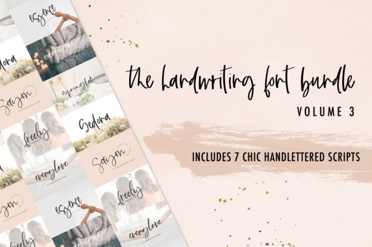 The Chic Handwriting Bundle Vol. 3 Font Download