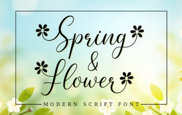 Spring Flower Font Download