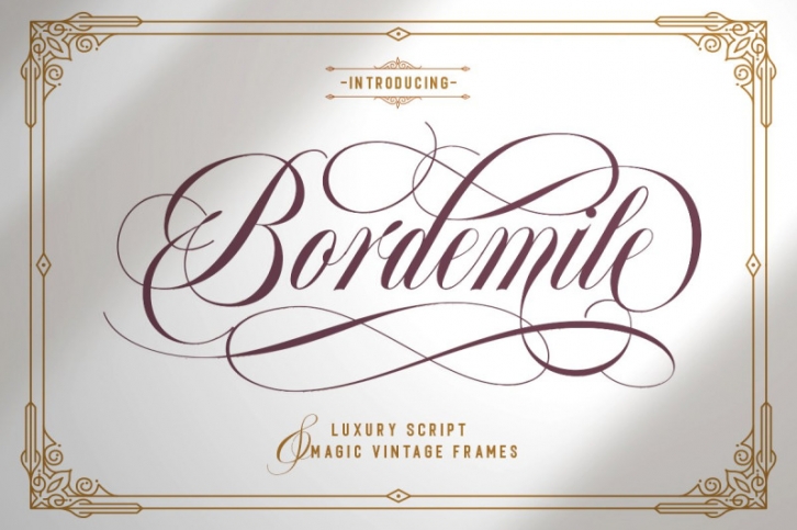 Bordemile - Luxury Script Font Download