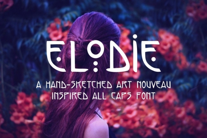 Elodie - Hand Made Art Nouveau Font Font Download