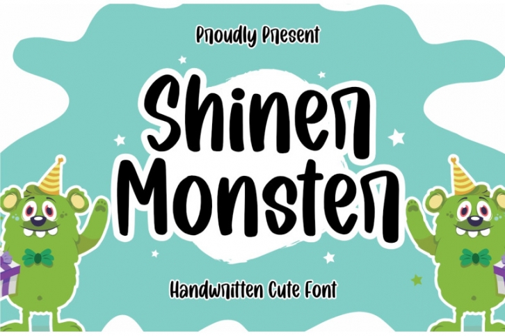 Shiner Monster |  Cute Font Font Download