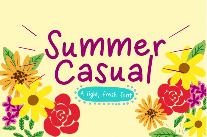 Summer Casual Font Font Download