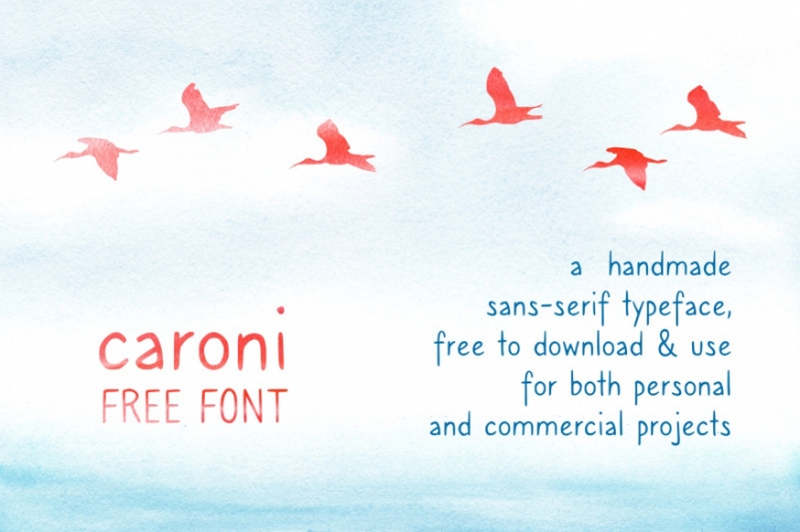 Caroni - A Handmade Typeface Font Download