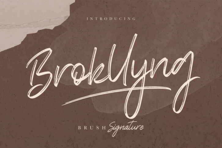 Brokllyng Brush Signature Font Download