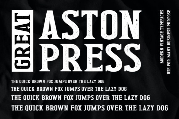 Great Aston Press Font Download