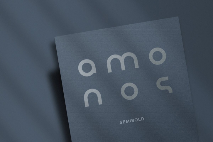 Amonos Display SemiBold Styles Font Download