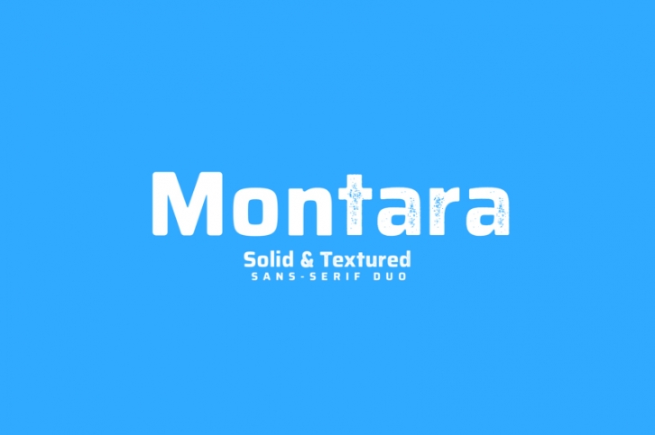 Montara - Solid and Textured sans serif duo Font Download