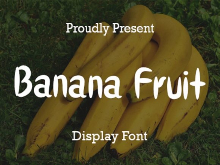 Banana Fruit Font Download
