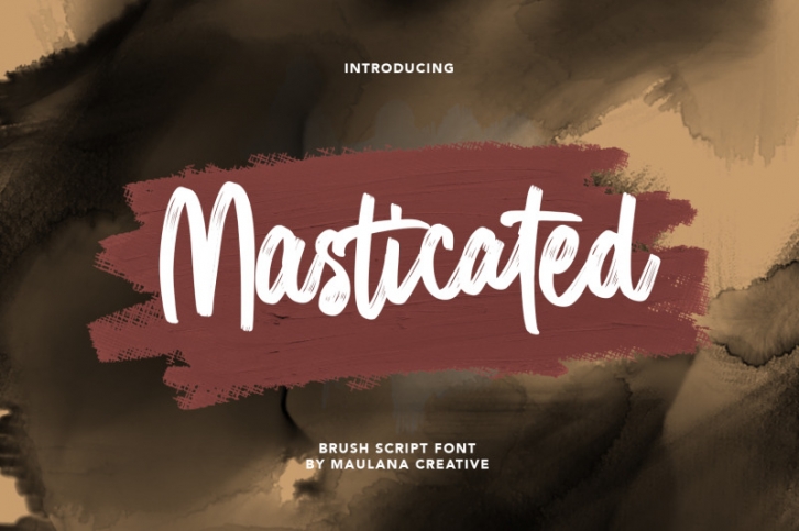 Masticated Brush Script Font Font Download