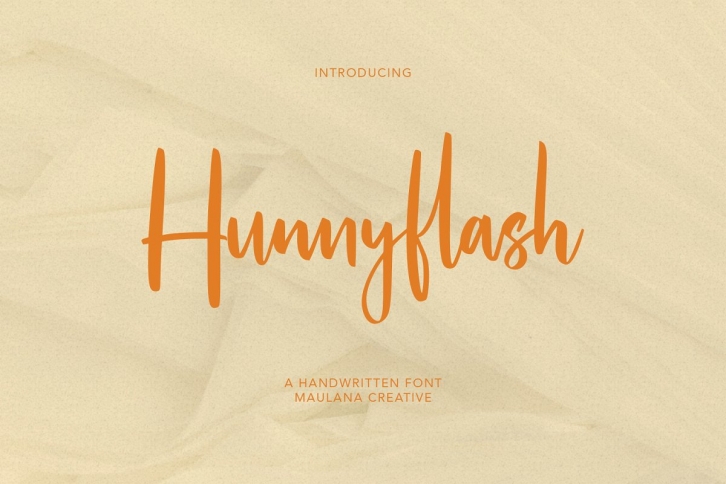Hunnyflash Handwritten Font Download