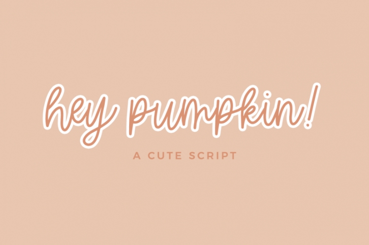 Hey Pumpkin Script Font Download