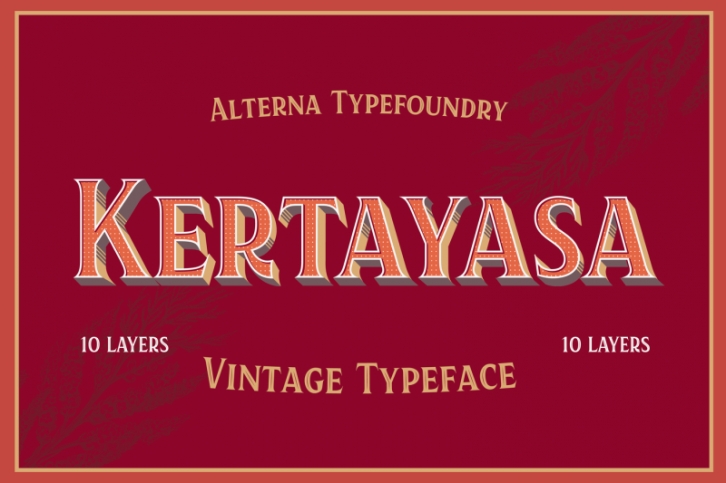 Kertayasa Layered Typeface 60% OFF Font Download