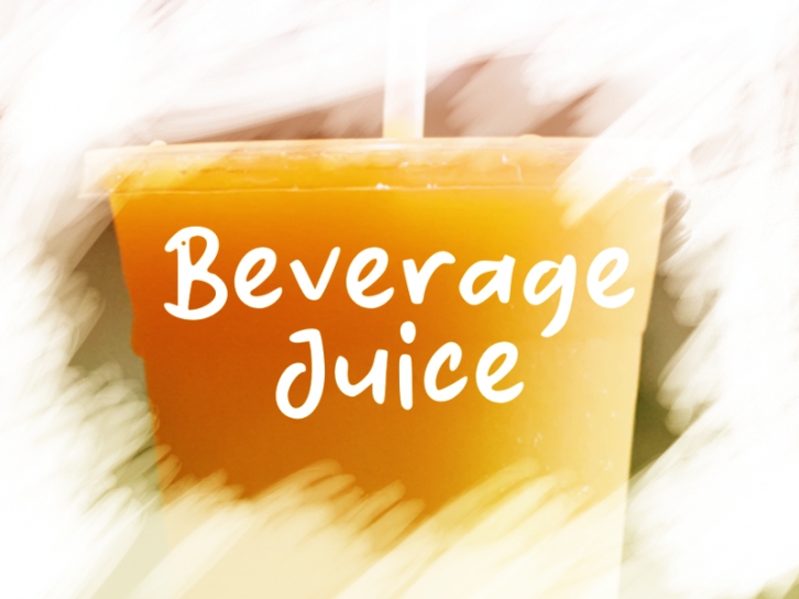 B Beverage Juice Font Download