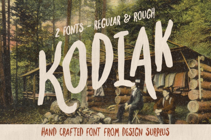 Kodiak Font (Regular + Rough) Font Download