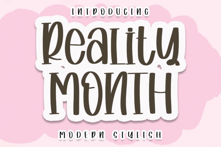 Reality Month Font Download