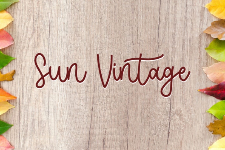 Sun Vintage Font Download