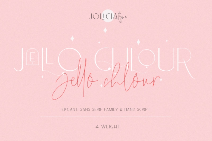 Jello Chlour | Font Duo Font Download