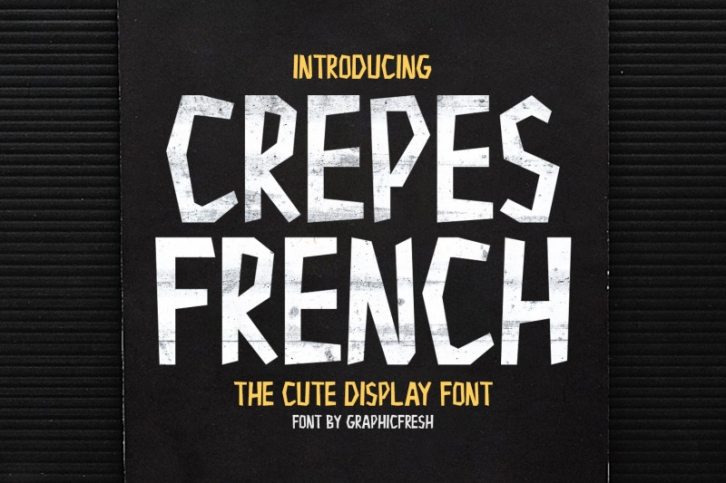 Crepes - The Cute Display Font Font Download