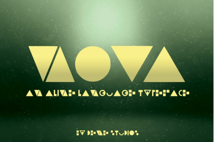 NOVA - An Alien Language Typeface Font Download