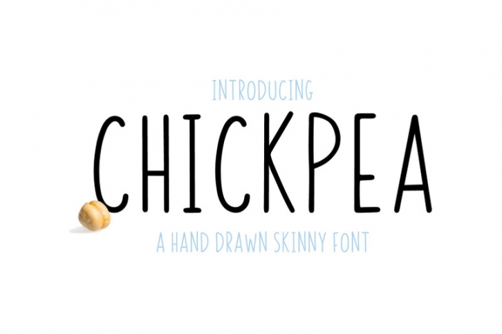 Chickpea | All Caps Skinny Font Font Download