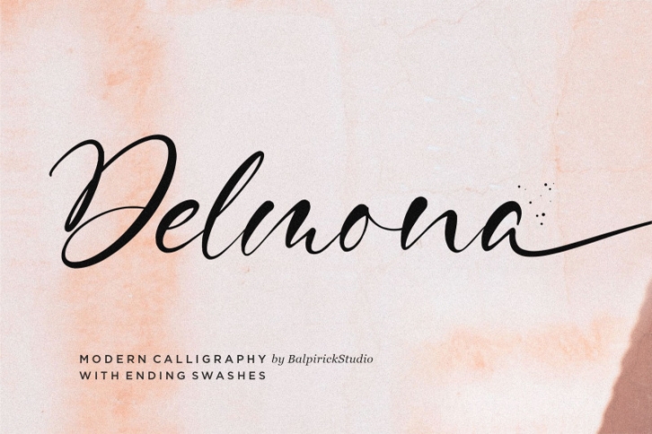 Delmona Modern Calligraphy Font Font Download