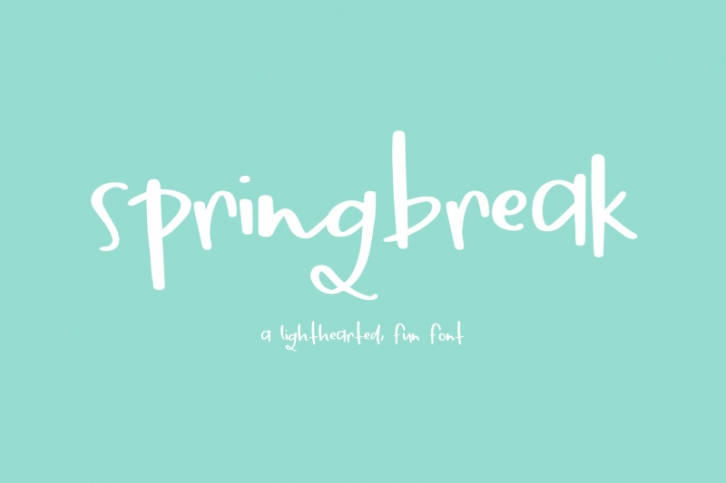 Springbreak Sans Font Font Download