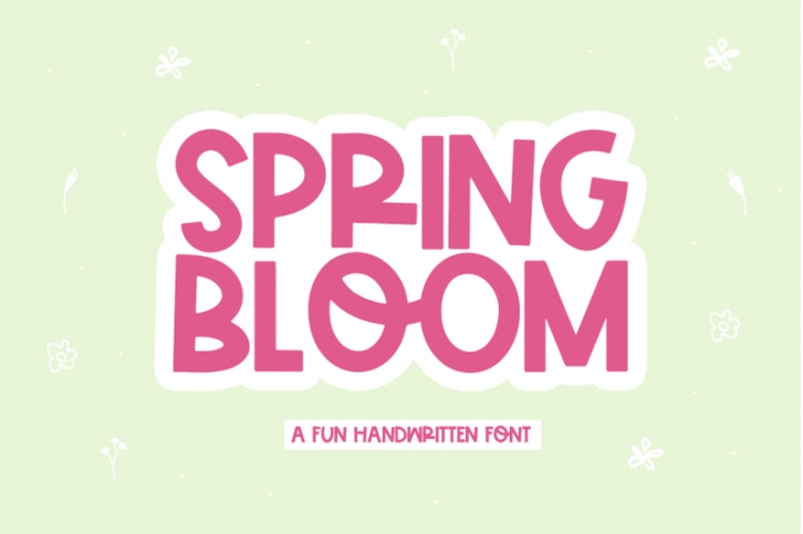Spring Bloom - Fun Handwritten Font Font Download