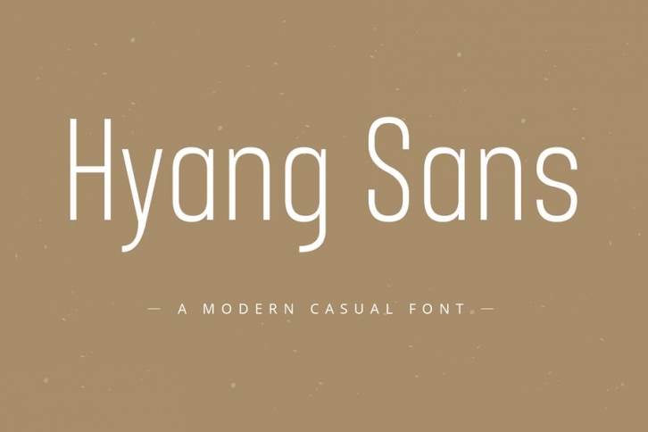 Hyang Modern Sans Serif Font Font Download