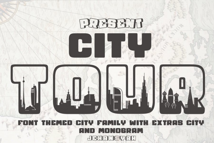 City Tour Font Download
