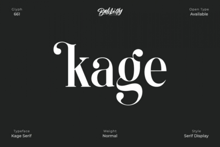 Kage - Normal Font Download