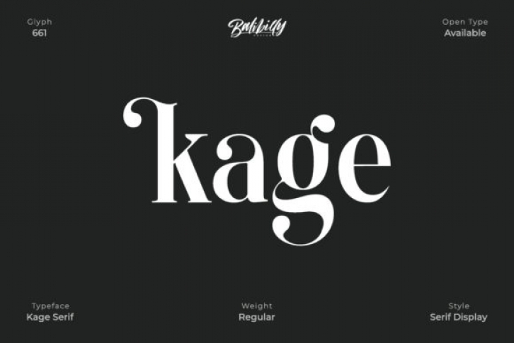 Kage - Regular Font Download