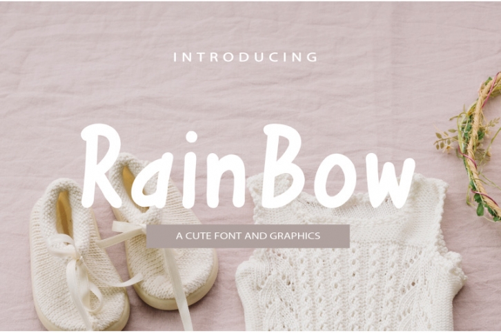 Rainbow Font and Graphics Font Download
