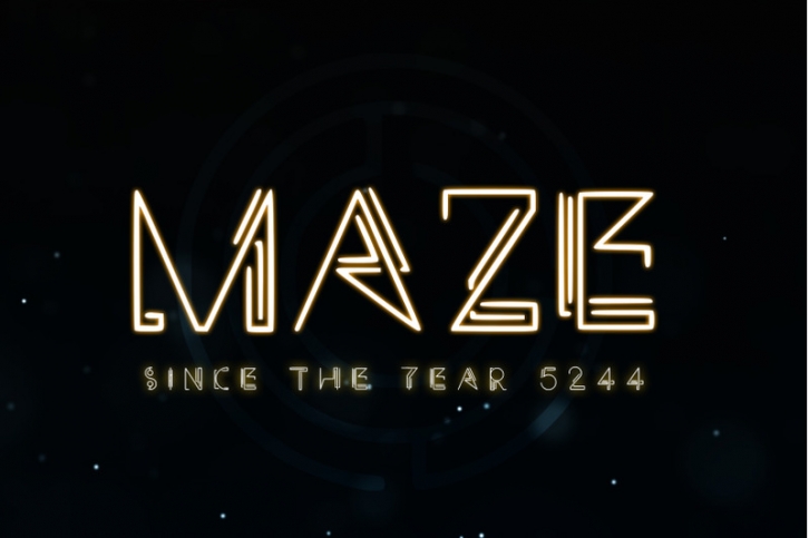 MAZE - A Technical Typeface Font Download