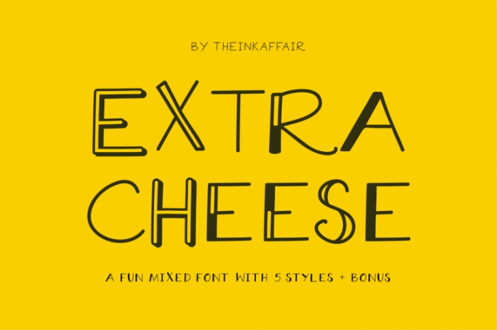 Extra Cheese Font Set Font Download