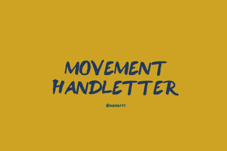 Movement Handletter Font Download