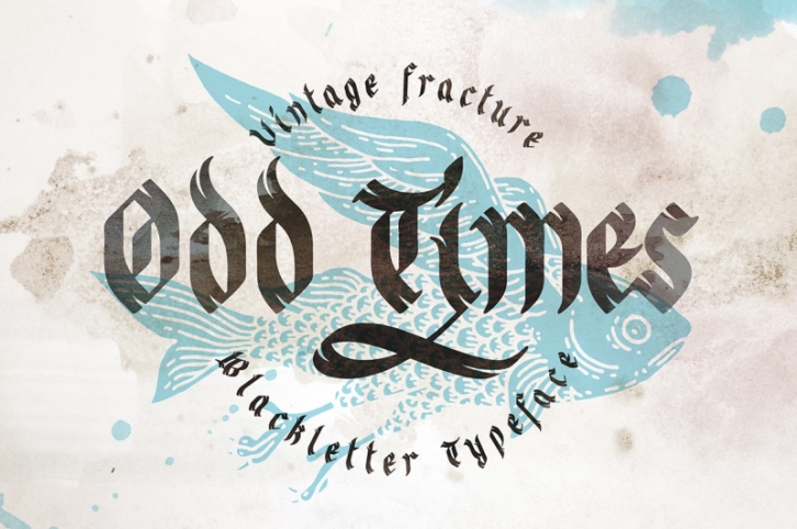 Odd times typeface + bonus graphics Font Download