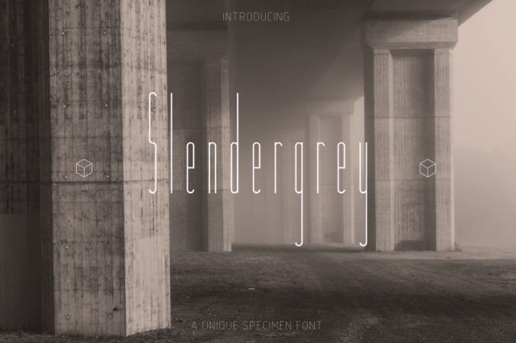 Slendergrey | an unique sans serif Font Download