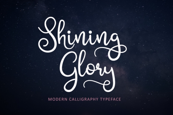 Shining Glory Script Font Font Download